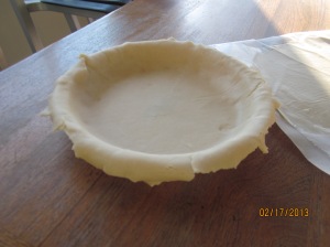 Shortening pie pastry (double crust)