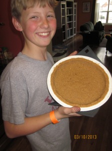 Nate shows off the butter cookie crust