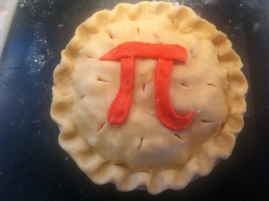 Pi pie ready for the oven