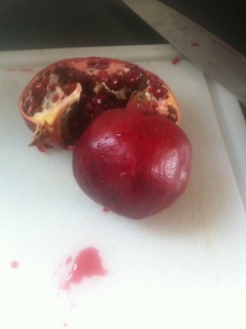 My overly ripe pomegranate fruit